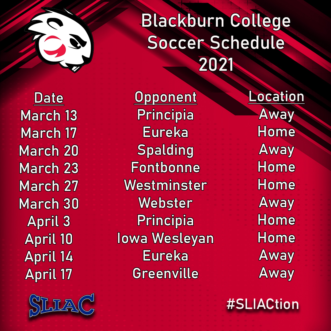 SLIAC's tweet photo. Here are the updated schedules for the 2021 SLIAC Spring Sport season for @BlackburnBeaver #SLIACtion https://t.co/msITKq7YsF
