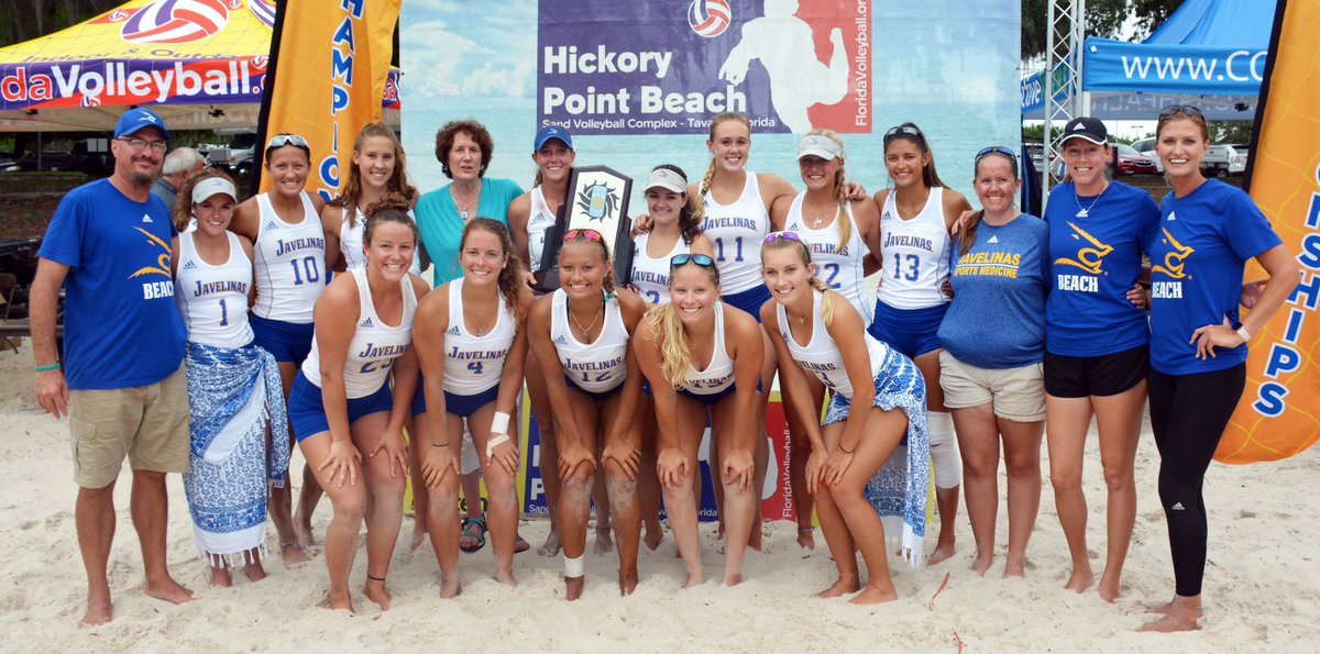 JavelinaSports's tweet photo. #TBT 

On April 8th, 2018, in Tavares, Florida, @JavelinaBeach defeated Eckerd College, 4-1, to claim the AVCA DII National Championship. Their first in school history. 

(cont.) https://t.co/jJG5A9E6Wp