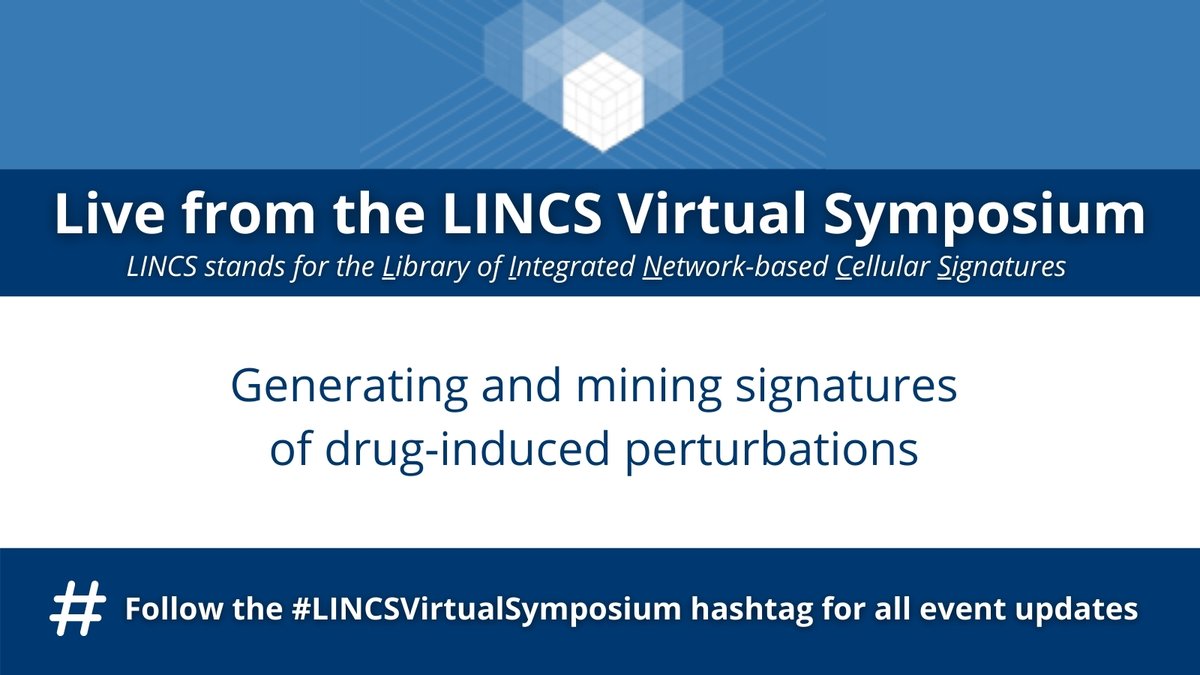 NIH_CommonFund's tweet photo. .@harvardmed's Dr. Peter Sorger is now talking about how they generated #LINCSData and are using #perturbaens in #CellBased assay for #molecular profiling to get #GeneSignatures! #LINCSVirtualSymposium https://t.co/FGSZ44bkBL
