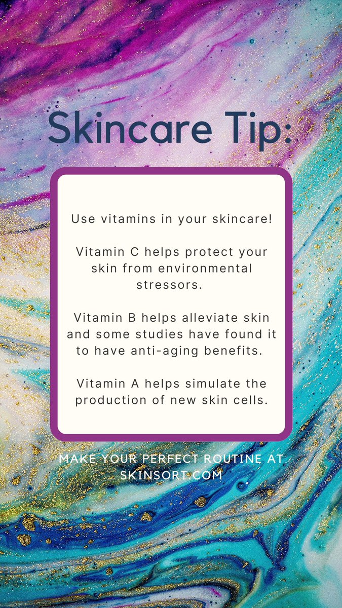SkinSortHQ's tweet image. Skincare tip - give your skin vitamins too! Find products with the vitamins you love at SkinSort.com 🍓🥒🥥🍊🍇🍉