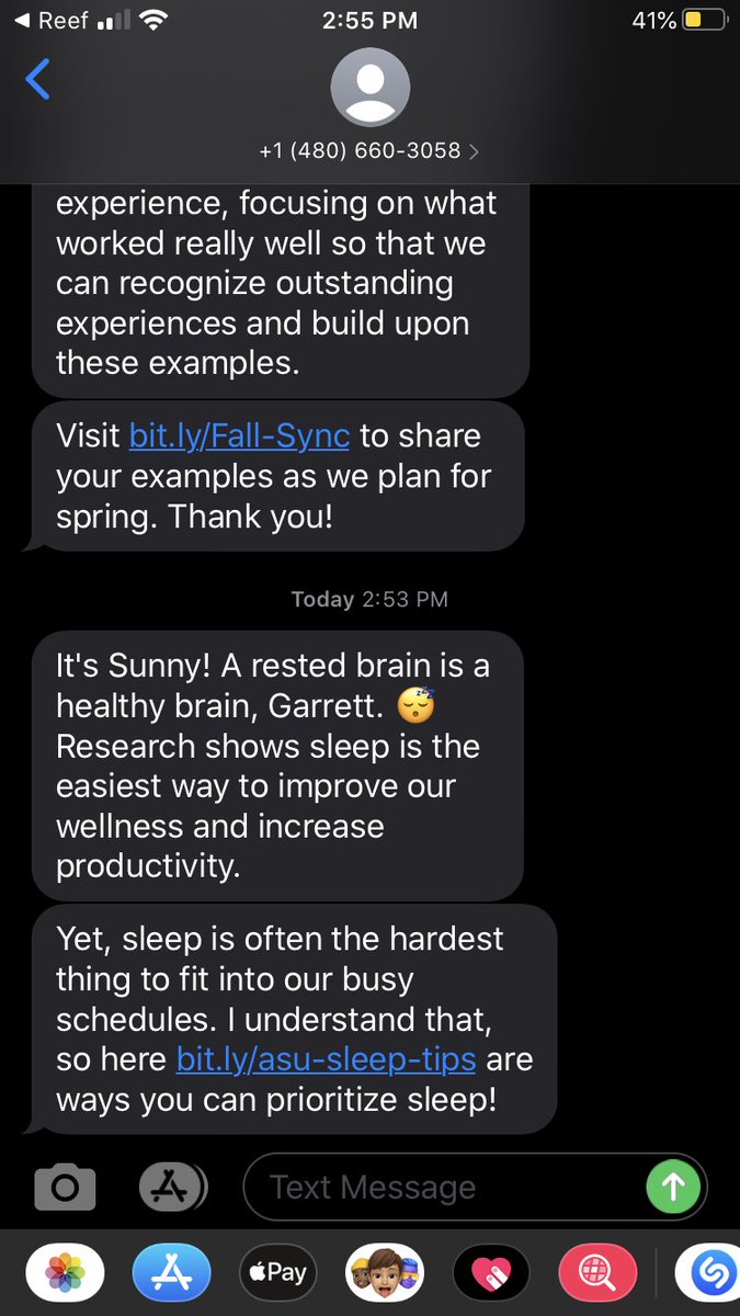 GarrettPercy's tweet photo. What ASU students want: grade curves, less useless busy work, more understanding from professors 

ASU: We’ll give you Sunny

Students: we don’t want a stupi-

ASU: S U N N Y, she’ll help you https://t.co/YVTln1KEqA