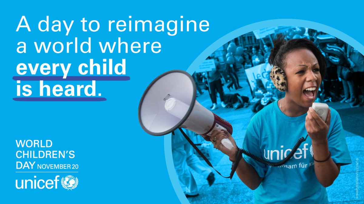 Children and young people must be included in decisions that affect their future, from the long term impacts of the #COVID19 pandemic to the climate crisis.

Adults must listen and work alongside them to create a better future.

#WorldChildrensDay