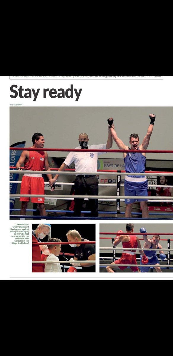 Our Golden boy strikes again with a great write up in this weeks <a href="/BoxingNewsED/">Boxing News</a> about this latest gold medal in France 🇫🇷 
#GoldenBoyGeorge
#GBGeorge
#Commandoboxing 
#Tokyo2021 
#LetsGoChamp