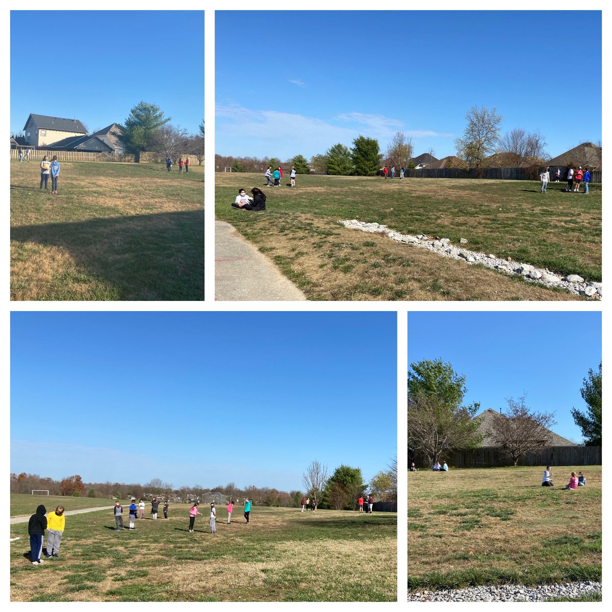 skfronczak's tweet photo. #silverteam5 took advantage of the nice weather and found a new way to meet and talk about the books we are reading. @WilsonsCreekInt @officialSPS @DrKarynChristy @melcederblom @CableGal000 #70innovember #socialdistancecommunication https://t.co/sW54rB3WLP