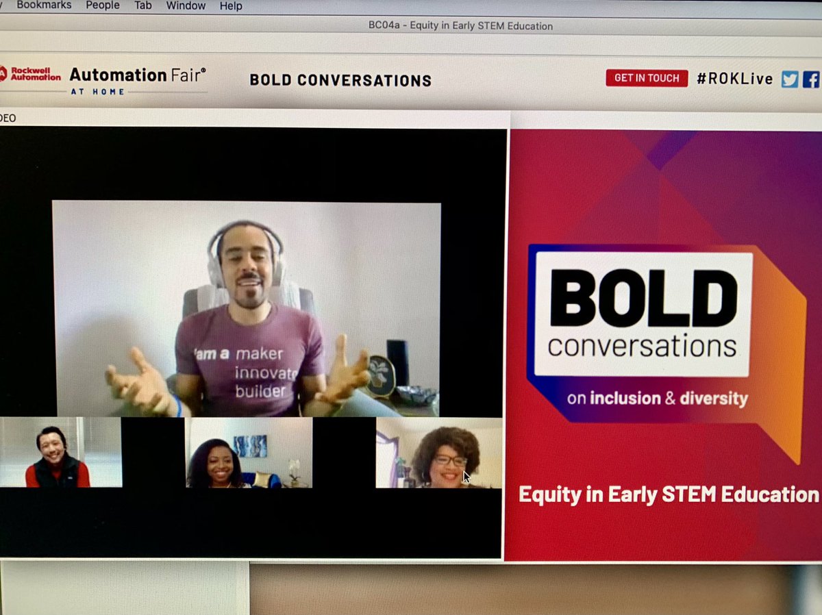 MichaelSmoltz's tweet photo. Join my friends @JayFlores2032 , Kou Vang , Janell Catlin & Twana Young as they talk about Equity in Early STEM Education. Session BC04a
If you missed it live please connect here https://t.co/lD48uFWd86
#itsnotmagicbutscience
#boldconversations #rokstem #roklive #rokautomation https://t.co/bcrUUy8n9p