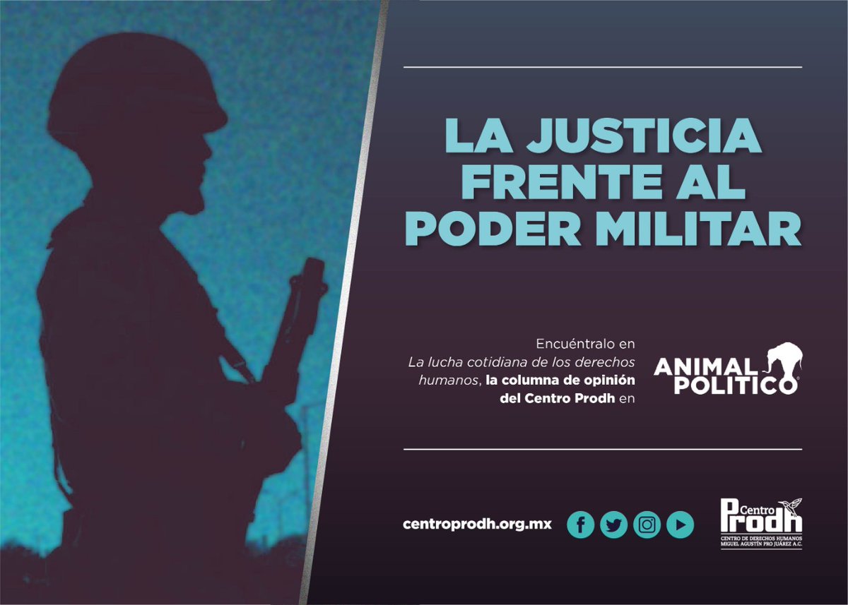 CentroProdh's tweet photo. ⚠️ Si el regreso a México del ex titular de la #Sedena no concluye con un procesamiento penal adecuado y transparente, se estará confirmando que el Ejército es intocable y que aquí la impunidad castrense es la norma.

👉 @CentroProdh en @pajaropolitico https://t.co/Zoh1wF1q0y https://t.co/OpYszoaf0V