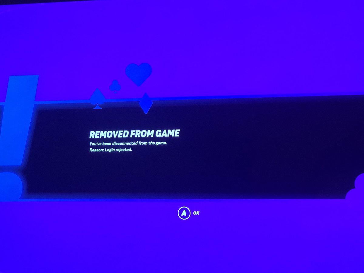 Dimms88's tweet photo. @PokerClubGame currently can’t join a game, I was in a match that froze and had to leave.. since then I get this error message https://t.co/pW7fAbgxgQ