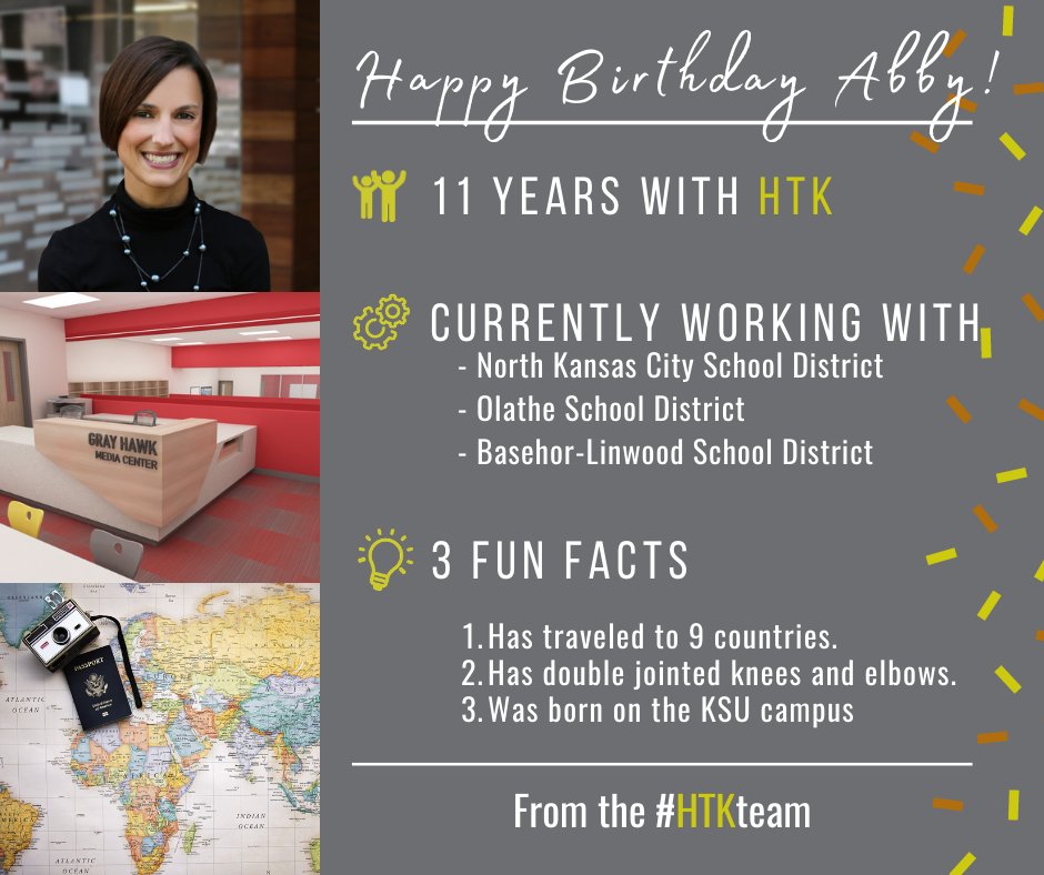 Happy Birthday, Abby!! 🥳😊#HTKArchitects #HTKTeam #HTKculture #HappyBirthday 
To learn more about Abby, go to htkarchitects.net/employees/abby…