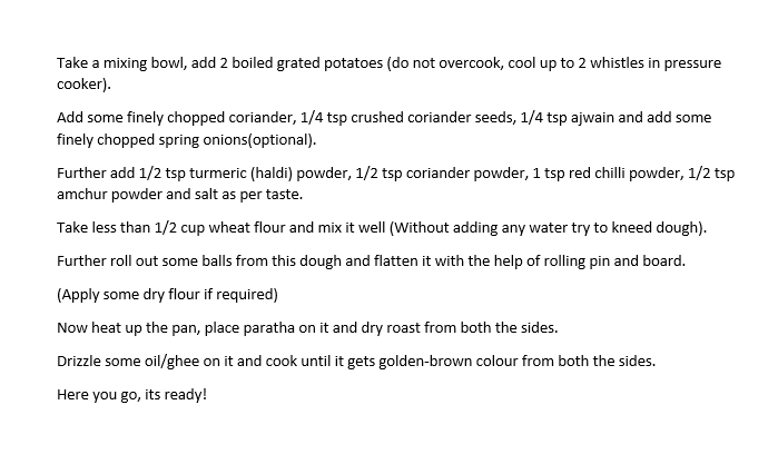 indianfoodGS's tweet photo. I hope everyone loves "Aloo ka Prantha". But its too time consuming to prepare it. But we have solution to satisfy your hunger with aloo ka prantha in comparatively very less time. Here is the recipe in the image for the easy and fast way to cook it.
#easycook #innotime https://t.co/AfmlJQp12N