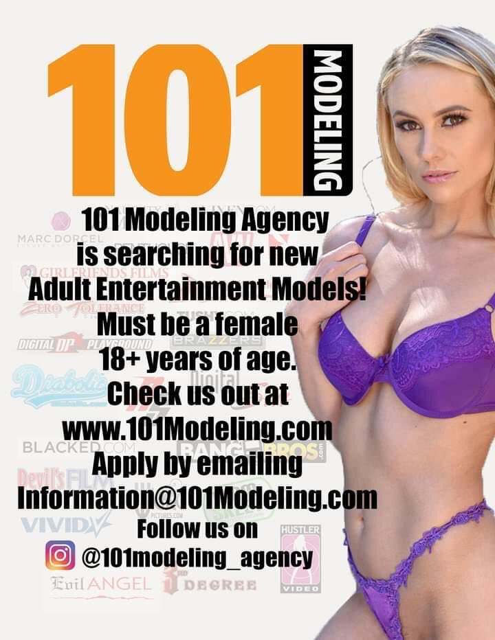 🌟🌟 @101modeling_agency is searching for females who want to get into Adult Entertainment Modeling. 

Must be at least 18 years old. Please email Danny Frost at Information@101Modeling.com if interested. <a href="/DanFrostscout/">Danny Frost</a>