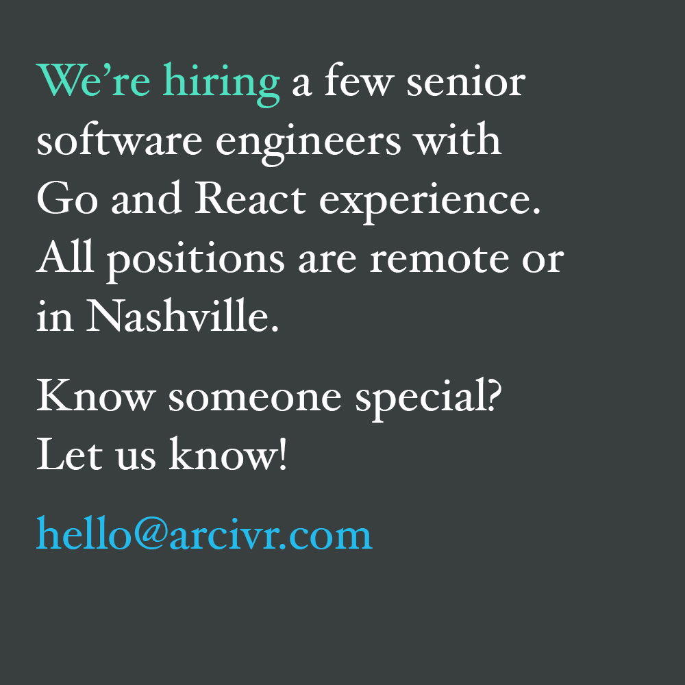 ckorbey's tweet photo. Want to build products used by Lil Yachty, Metallica, and Luke Bryan? We're actively #hiring three senior, remote engineers with solid #reactjs experience at @arcivr. 📩 > hello@arcivr.com. https://t.co/psSvcqOhlO