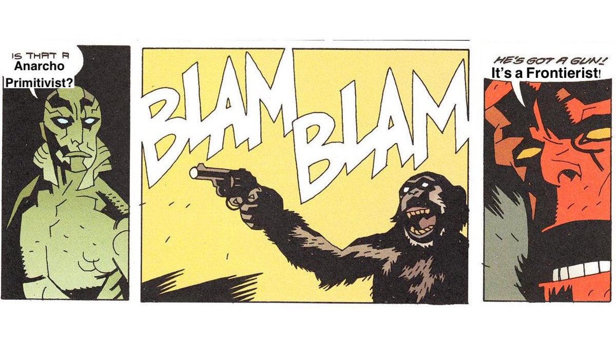 Anfrontism's tweet photo. Gun Monkey. https://t.co/AhZCa0Po8g