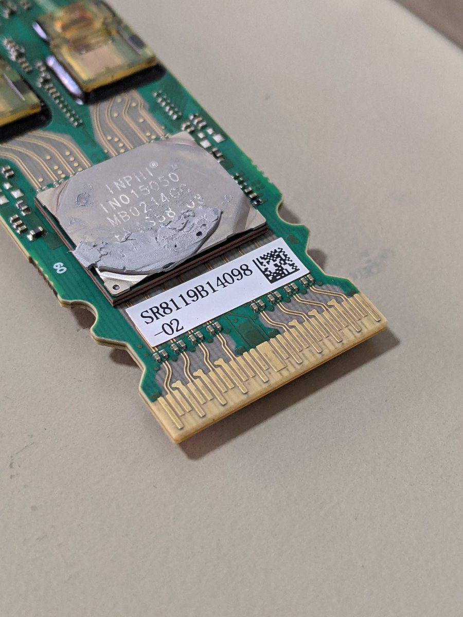 Engineering: "Make sure to not put solder mask on top of the high speed 56Gbps differential traces to reduce dielectric losses"Manufacturing: "lol, sticker"