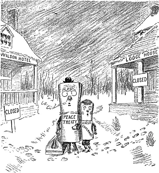 The battle over acceptable reservations to permit passage was fierce in 1919