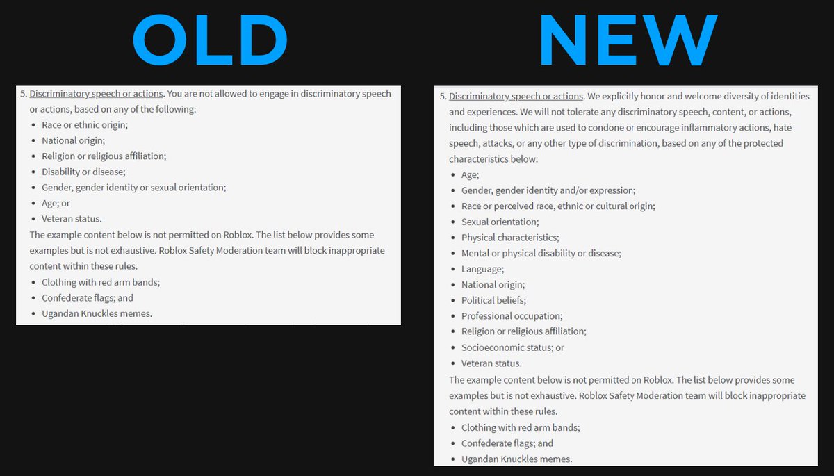 Lord CowCow on X: Here's the difference between the new and old Roblox leaderboard/player list if anyone is interested. / X
