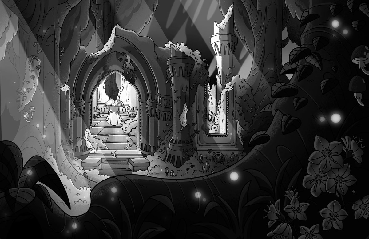 ChelseaTolin's tweet photo. Some #BackgroundArt for the Iron Slayer! Tried some new coloring techniques with this one, really happy with it! #Illustration #ConceptArt https://t.co/4DYdCJJfLC