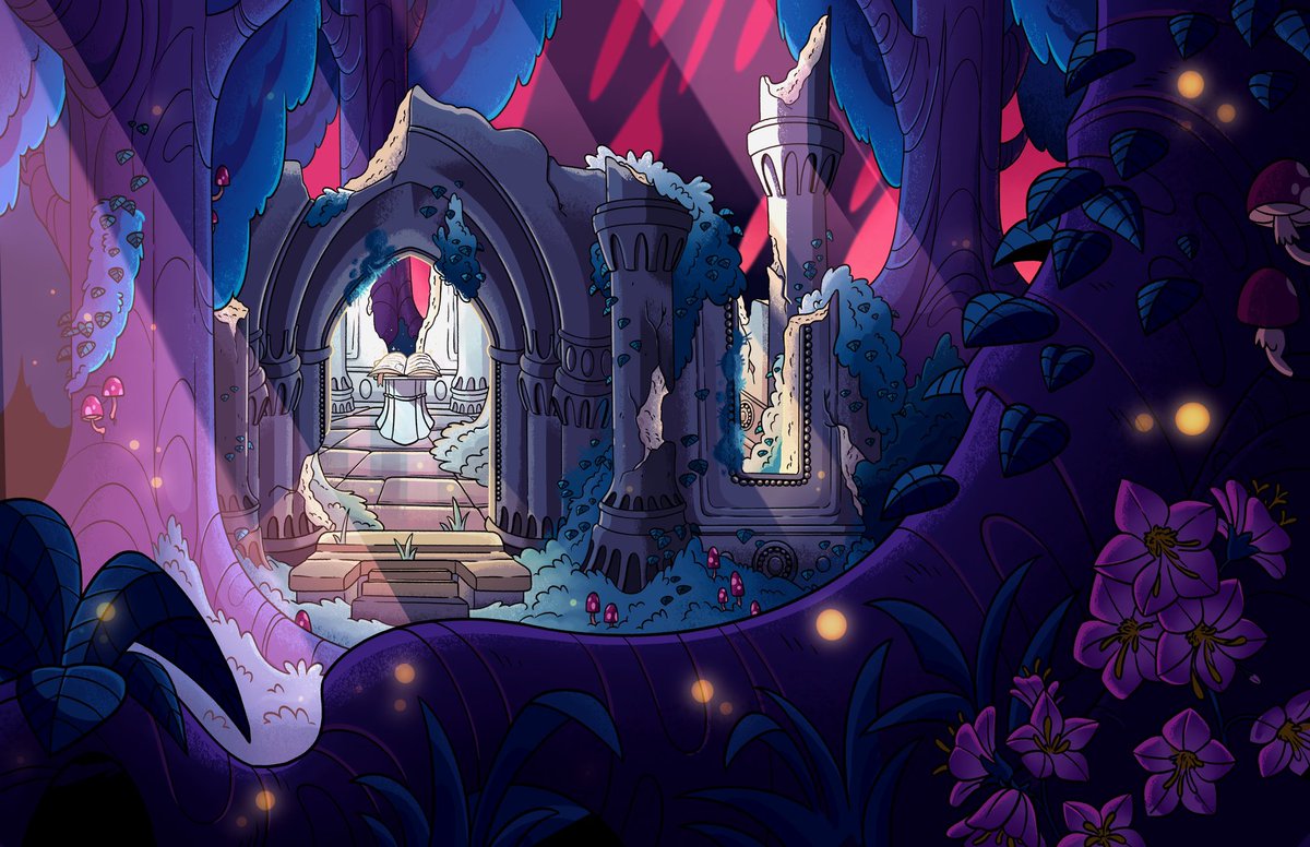 ChelseaTolin's tweet photo. Some #BackgroundArt for the Iron Slayer! Tried some new coloring techniques with this one, really happy with it! #Illustration #ConceptArt https://t.co/4DYdCJJfLC