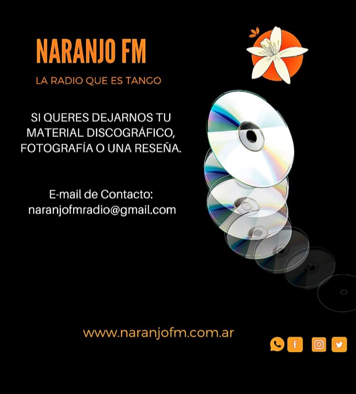 Naranjofm1's tweet photo. NaranjoFM le da oportunidad a los nuevos artistas.. 

Si tenés material discográfico o alguna producción relacionada con el tango que quieras difundir comunicate al:

 ☎️ +549 3516211227

#naranjofm #tango #milonga #radioonline #tangoargentino https://t.co/UKkaj4wPG0