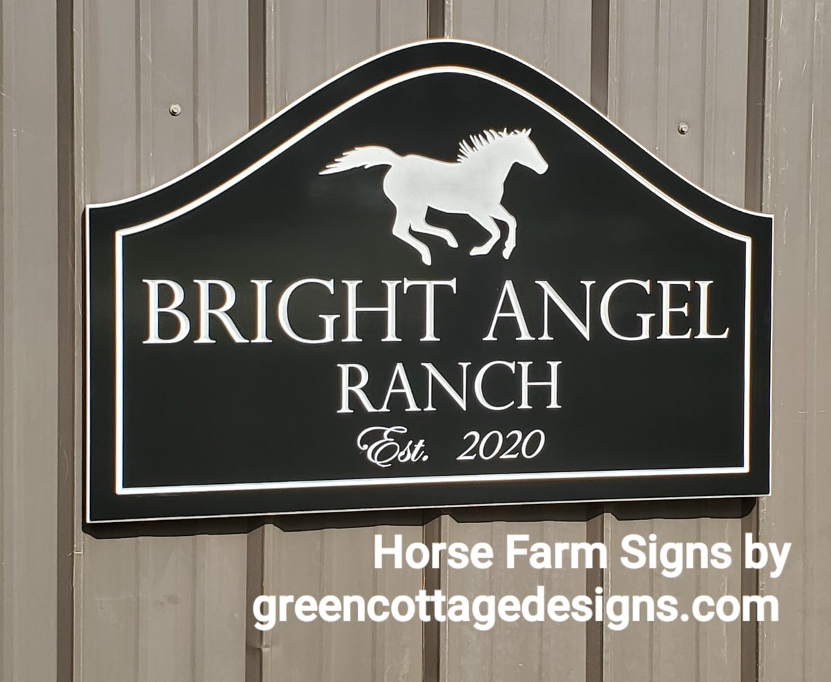 cottage_green's tweet photo. Personalized Outdoor Farm Signs by https://t.co/mxWEx0l0jL #carvedsign #cottagesigns #GreenCottageDesignsSigns #HorseFarmSign #barn #performancehorses #signage #sign #signdesign https://t.co/jkQ2i7c5Lm