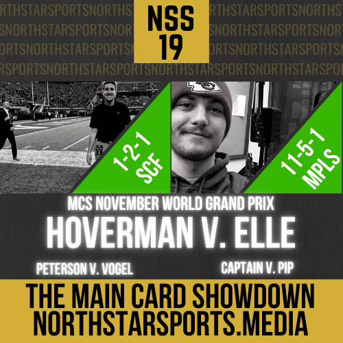 NSS_MN's tweet photo. We got a great one this Saturday as the Main Card Showdown November World Grand Prix is nearly upon us! #NSS19 https://t.co/DhXREgM1DP
