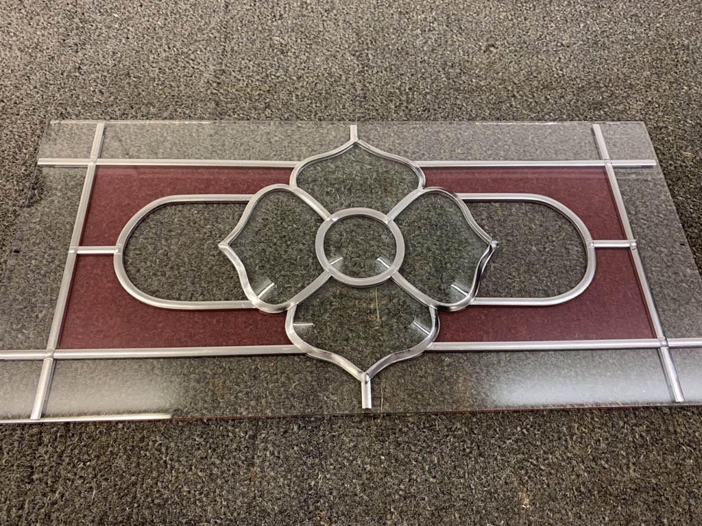 ATOUCHOFGLASS97's tweet photo. Our customer for next weeks job asked us to match their existing bevelled lead design. 
No problem for us. One bespoke design matched perfectly. 
Watch the video in the next post to see the whole process!! 
.
.
.
.
.
.
.
.

#window #windows #leaddesign #home #door #glazing https://t.co/TEZfyDiR4o