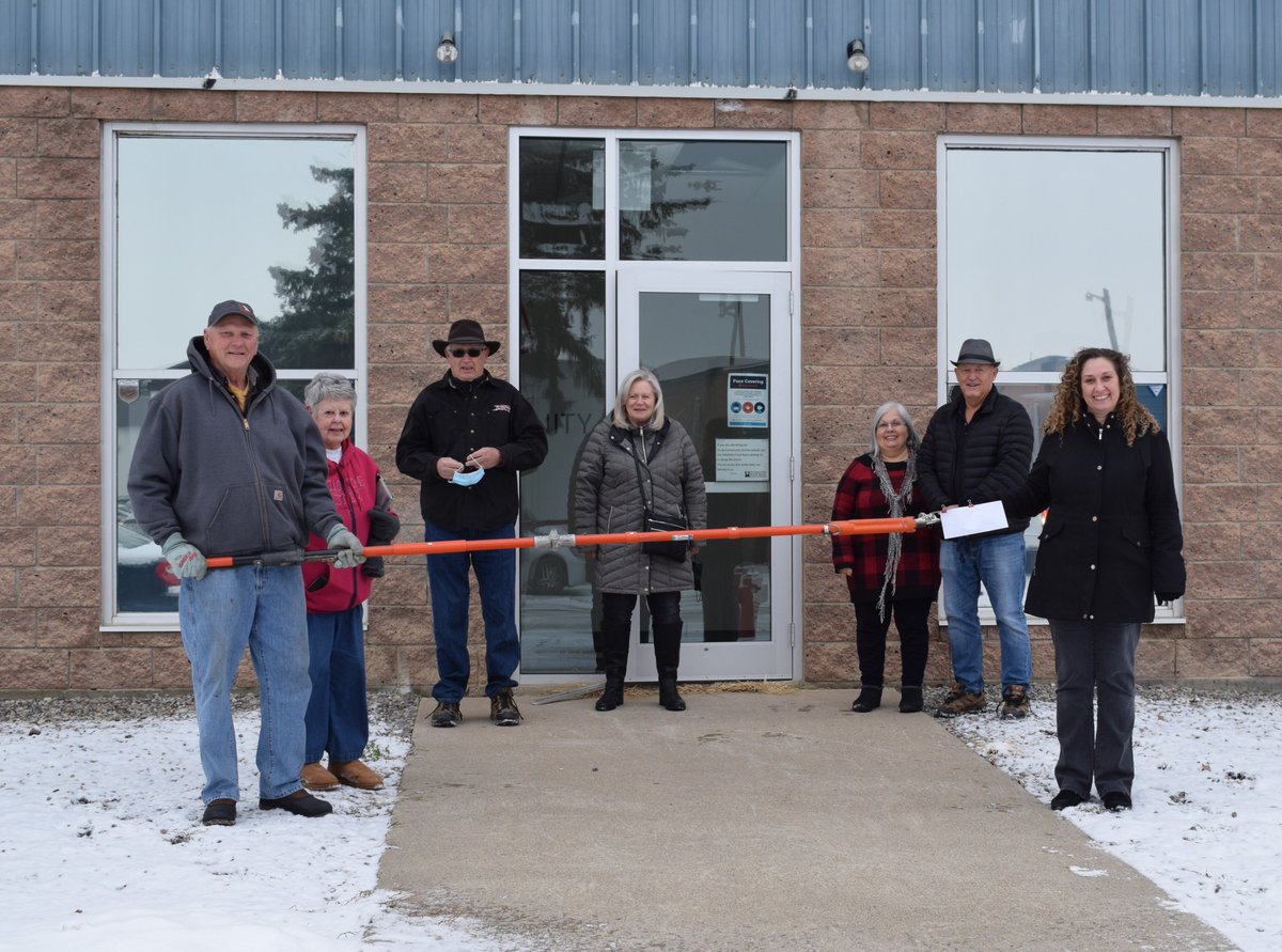 We are so thankful to receive a donation from Trans Alta Retiree Association. They handed us a check in true Trans Alta fashion using a "hot stick". The $1,000 donated would have gone to their annual Christmas party, but because they were unable to do so they donated it to us.