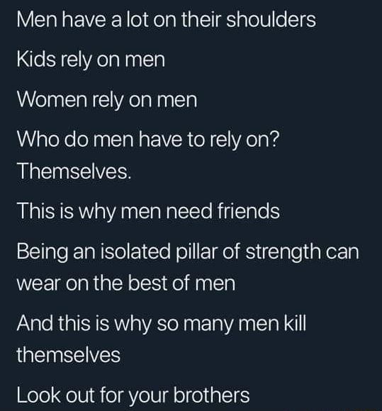 CauseWereGuys's tweet photo. #InternationalMensDay https://t.co/8lu5vQiKc4