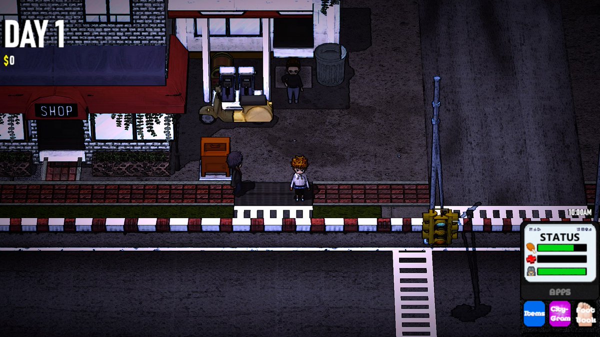 ElushisMusic's tweet photo. Day 1 in LOCKDOWN CITY...
Shops are still open but supplies are getting limited.
Animals have been seen wandering the streets.
Nude-E Magazines are mysteriously being taken too...
#IsolationStory #indiegames #indiegaming #gamingcommunity #indiedev #gamedev https://t.co/eDGm3M06PK