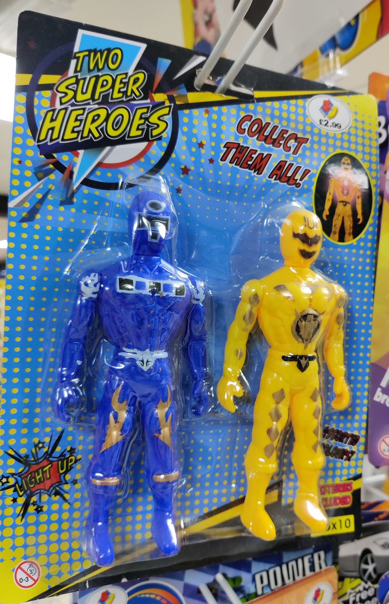 And finally, the greatest of all. Two Super Heroes!  You gotta collect them all! Which is really easy because they are sold together in a single package.