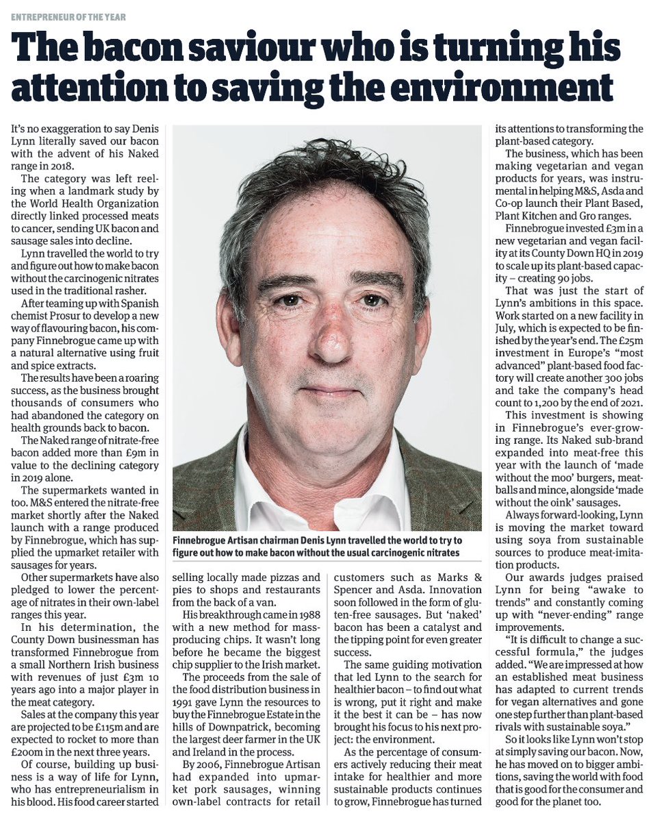 YouAgency's tweet photo. Great article in
@TheGrocer this week, discussing the great work done by our client Denis Lynn @finnebrogue, whose Naked range of #nitratefree bacon added more than £9m in value to the declining category in 2019 alone! 🥓🥓
https://t.co/JfD8hsSNyF
#nakedbacon #grocergoldawards https://t.co/v9pg37q17A