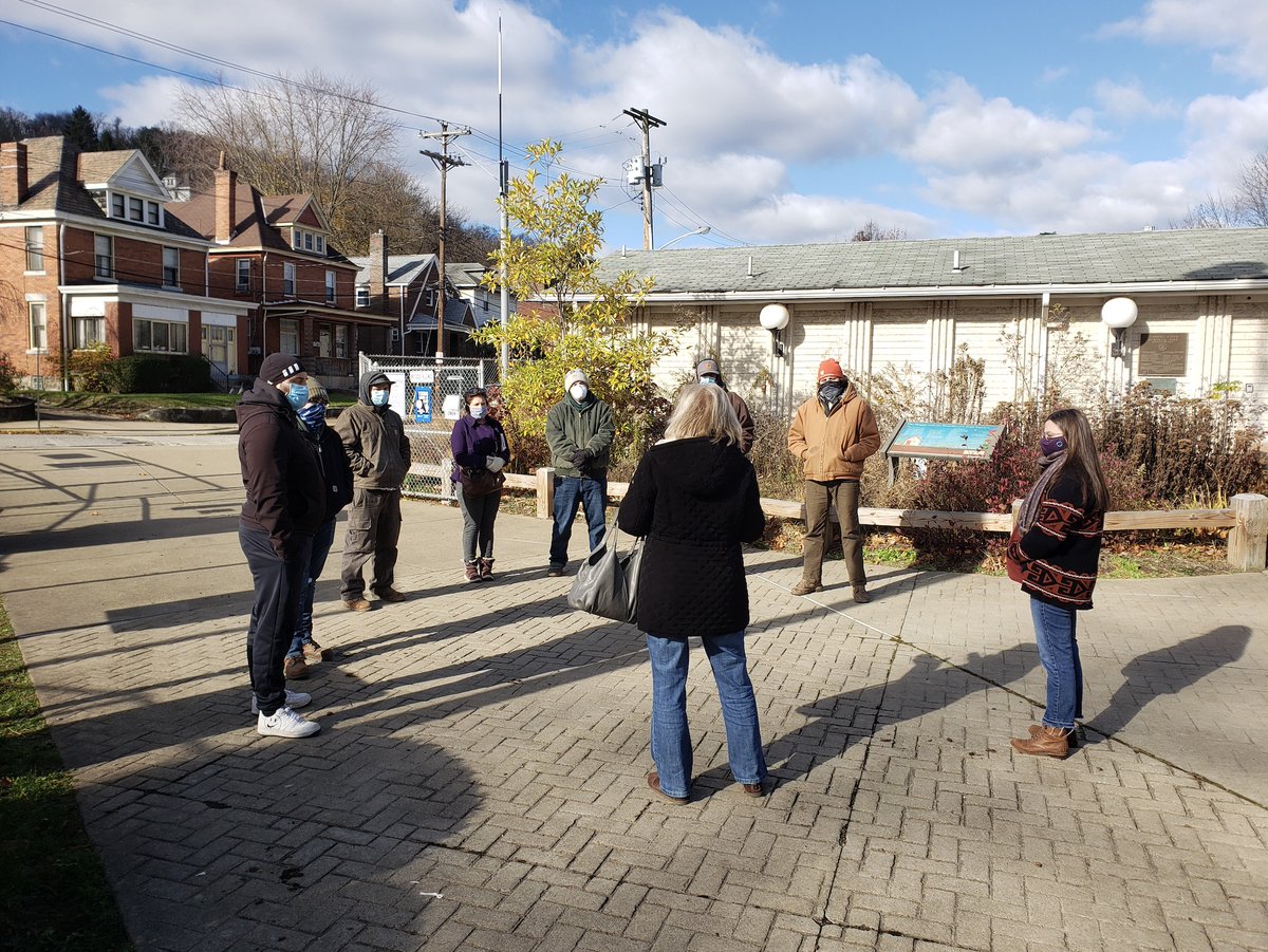 pennstatePGH's tweet photo. Earlier this week, our #NGICP class toured sites throughout #Sharpsburg & #Etna. Leaders there discussed how changes in flooding patterns no longer just affect those in the traditional #floodplain, leading to better partnerships and outreach to address stormwater issues. https://t.co/dJr0ECMioZ