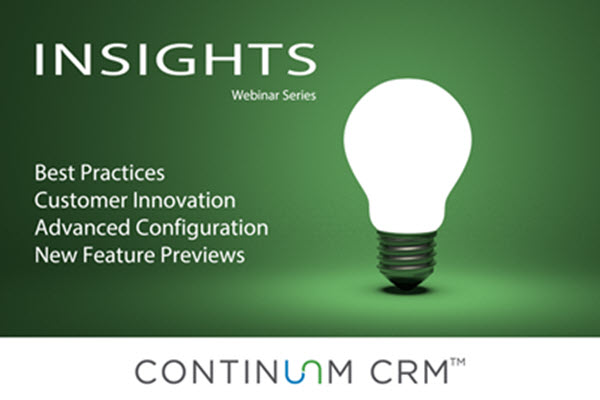 ContinuumCRM's tweet photo. Register today to reserve your spot in our November 20 installment of the Continuum CRM Insights Webinar Series. This month's webinar covers the release of our New Prospect Center. Topic areas are: 1) Functional overview 2)Best practices. 

Click! https://t.co/E2vEurmgFd https://t.co/fquABNw9ZL