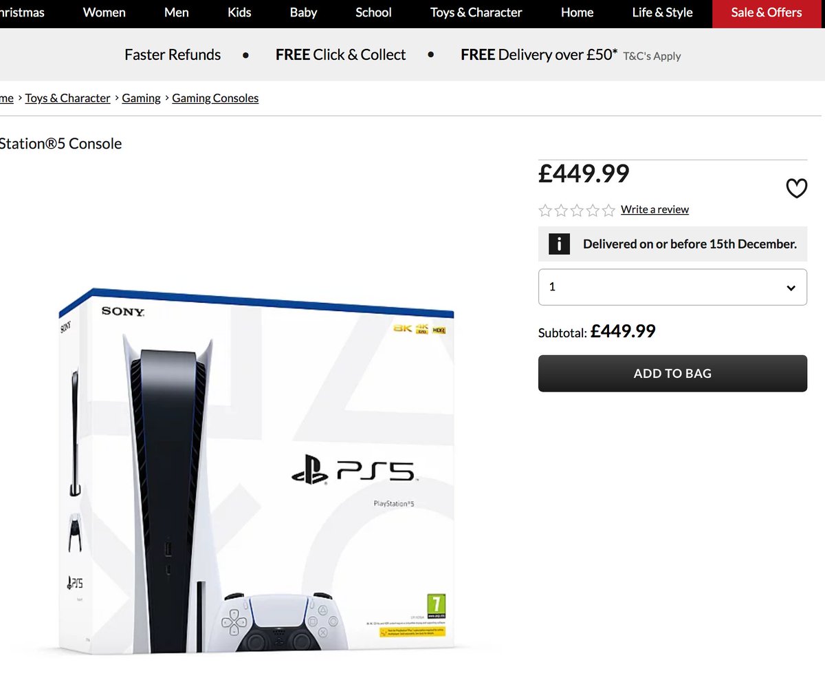 asda playstation 5