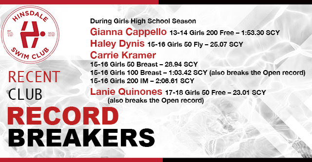 HSCSwim's tweet photo. UPDATED: Congrats to the girls who set HSC team records during their high school seasons! https://t.co/KJZlNVFRoM
