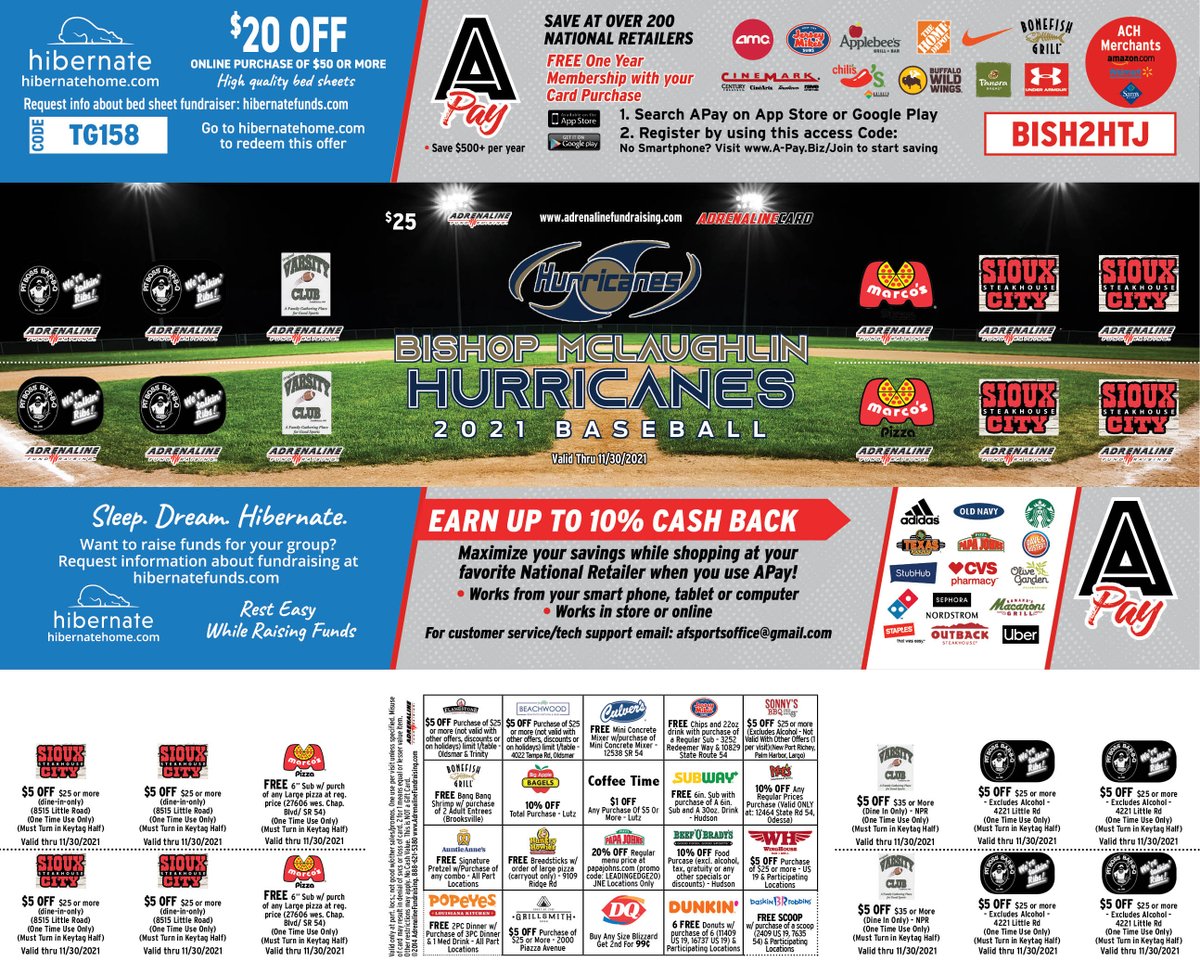 bishop_baseball's tweet photo. Help make the @bishop_baseball the 2021 season a success with your financial support.  Purchase a $25 discount card with local and national vendors:  https://t.co/m3QKPowlRD https://t.co/Bq2XHi72sP