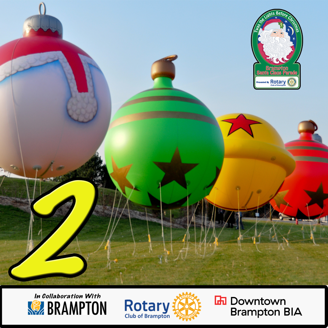 The excitement is mounting!  Only 2 more sleeps until our special presentation on Saturday Nov 21 at 5pm on Facebook and YouTube!  We would like to thank Skydome Auto Group, Meri-Mac Promotions, and Revera Greenway for their support. Visit us at bramptonsantaclausparade.com for more.