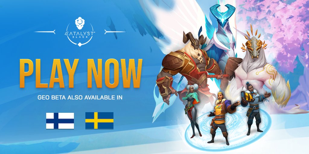 catalystblk's tweet photo. Wait, what just happened? 🤷‍♀️ We have opened up two more countries for our Geo Beta phase! 😎

Välkommen 🇸🇪
Tervetuloa  🇫🇮 https://t.co/iXu1eN8NWF
