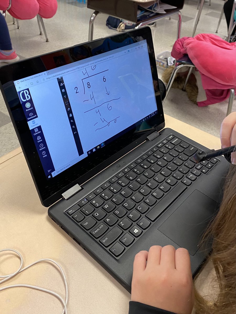 CBjlemon's tweet photo. No digital inking in @CanvasLMS? No problem! Embedding @goformative activities works great! And teachers get real-time, actionable feedback. #CBElemMath https://t.co/VwyY6WP5qk
