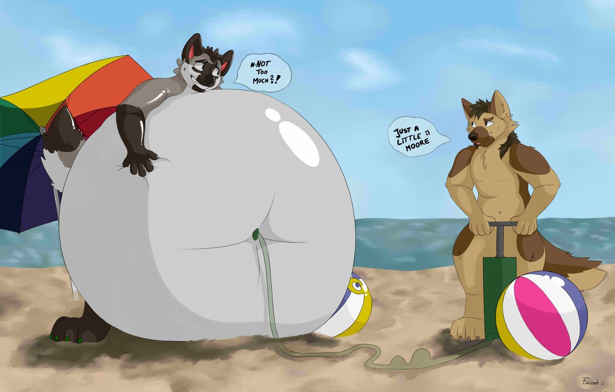 FuczakX3's tweet photo. Commission for @DiabolosGds :)
#inflatablefurs #inflation #furryart #fatfurs https://t.co/b7lRvwRTt7