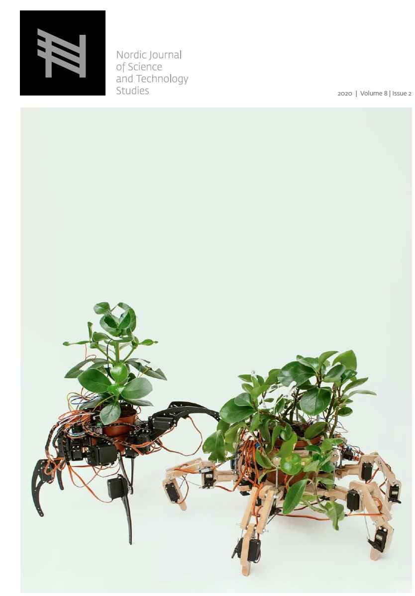 A new Issue of NJSTS—Vol 8(2) has been published! 
We present articles on #CitizenScience, #energyefficiency, #sociotechnicalImaginaries, #educationRobots, a book review on "The Software Arts" plus more. We also thank <a href="/RogerSoraa/">Dr Roger A. Søraa</a> for editing his last issue as Editor in Chief.