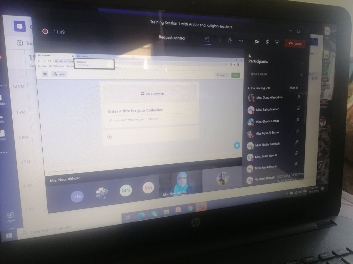 DanaAl141986's tweet photo. The first training session about the two interactive platforms# Nearpod and Wakelet #developmentnonstop #distancetraining
@NElakhdar @MakAishaSchool https://t.co/HVvKi5CIM9