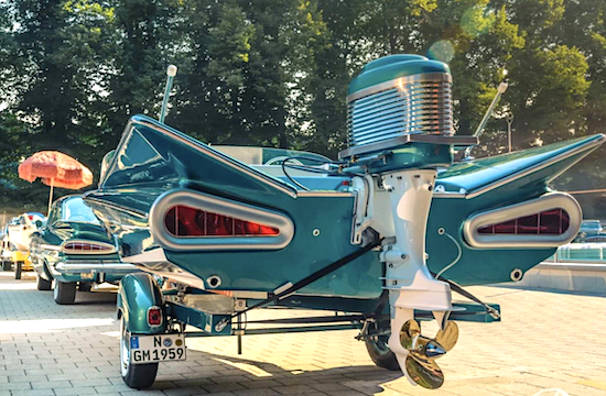 eTagsTweets's tweet photo. 1959 #ChevyImpala with matching #motorboat custom-made in #Germany. #carmods #carmodifications #chevrolet #chevroletimapala #chevys #chevrolets #impalas #chevyimpalas #impalas #chevroletlovers #chevroletlove #boats #boat #motorboats #antiquecar #vinatagecar #oldcar https://t.co/AdqaIL1dAJ