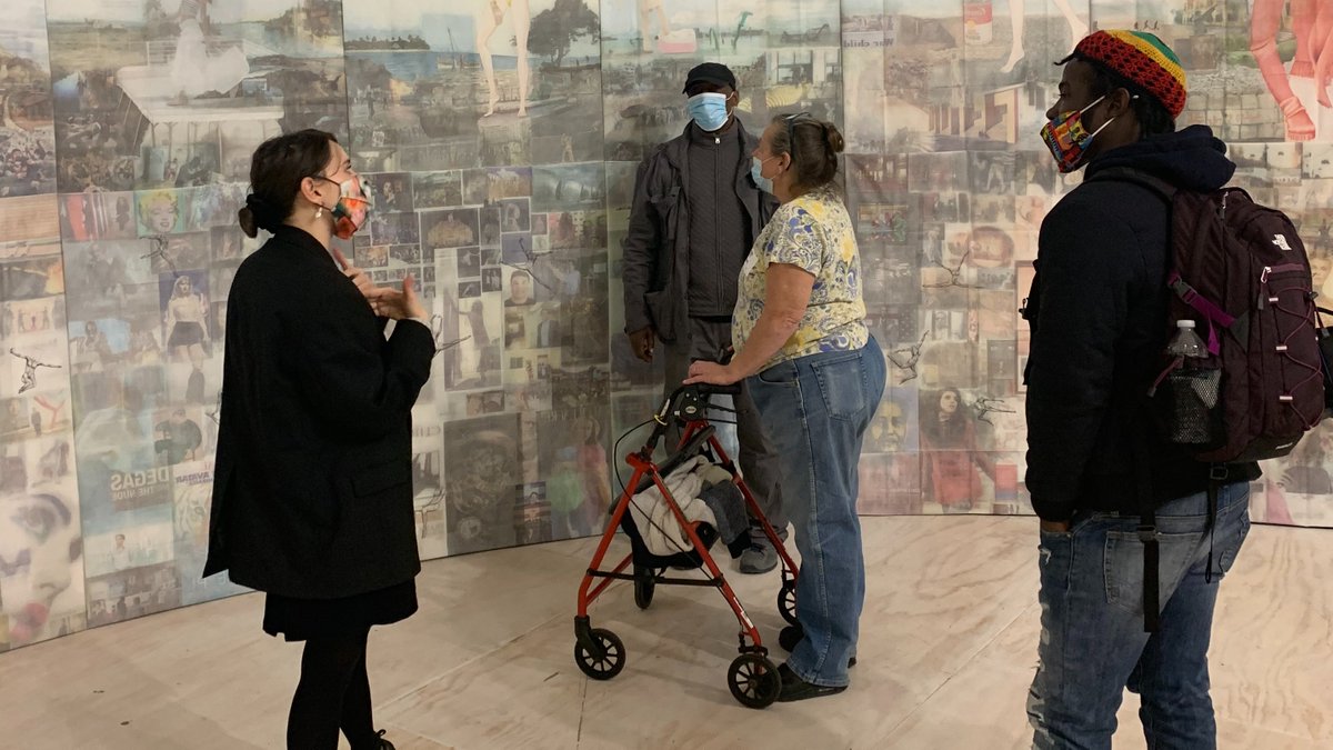 thefortunesoc's tweet photo. Thank you to our partner @MOMAPS1 for welcoming Fortune’s Arts Community for a private, socially distanced visit to view "Marking Time."
It is a deeply vital exhibition centering artists directly impacted by the (in)justice system.
#BuildingCommunity #MarkingTimePS1 https://t.co/Xn808yXHQ4