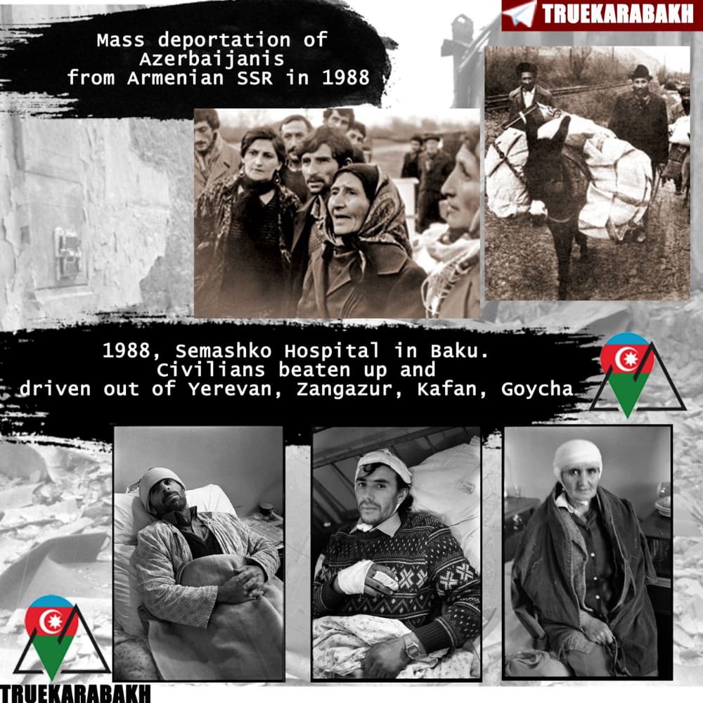 _scripturient's tweet photo. Many think that #Karabakh conflict started from the #Sumgait events in 1988. It was just a consequence. But in fact, it started in 1987 when ethnic #Azerbaijan/i citizens living in Kafan and Mehri districts of #Armenia/n SSR were subject to brutal beatings and expulsion https://t.co/G437J1CrtZ