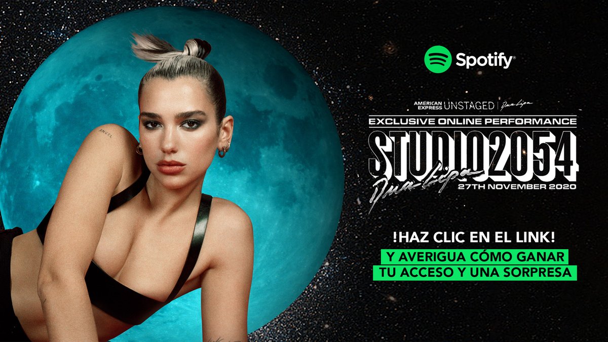 Recuerden que tenemos una dinámica junto a 
<a href="/SpotifyMexico/">Spotify Mexico</a> para ganar un regalo sorpresa y un acceso para el primer concierto virtual de <a href="/DUALIPA/">DUA LIPA</a> 🚀fpt.fm/app/26490/dua-… #DuaLipaEnSpotify