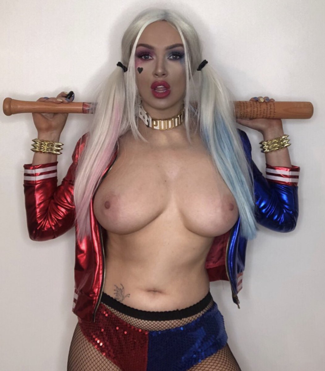 Topless Harley Quinn! KylieTate29 boobs tits.