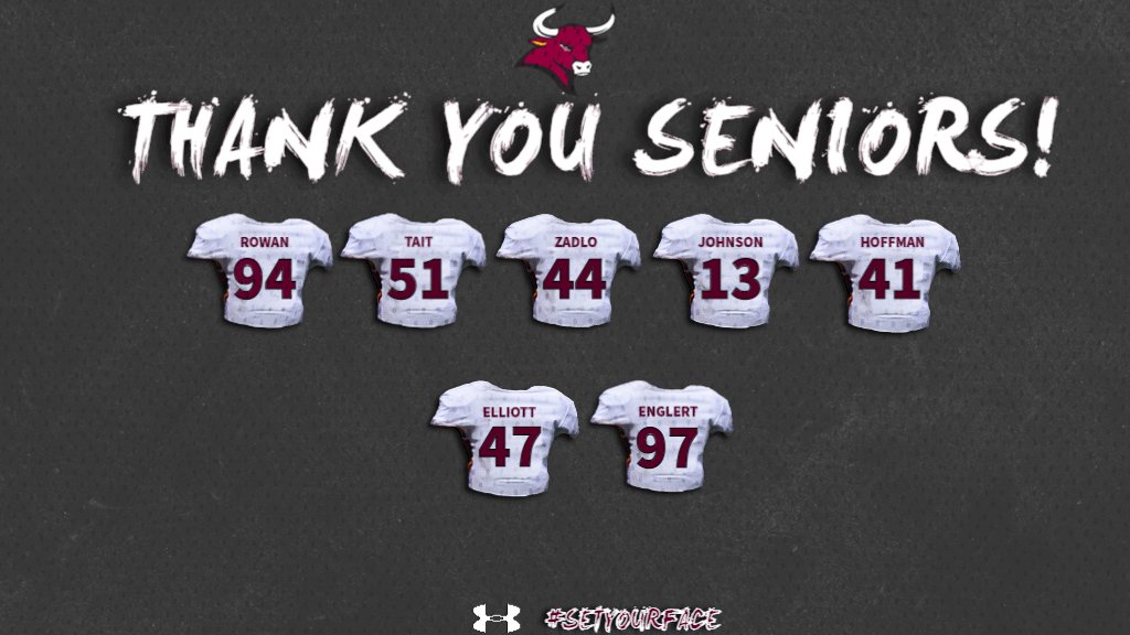CMUMavsFootball's tweet photo. Weren't able to celebrate our seniors by having a Senior Day, but wanted to take the time to thank them for everything they have done for our program! Great group of guys with bright futures ahead of them‼️ #DOGS 
#The〽️esaWAY https://t.co/1tckxfwstE