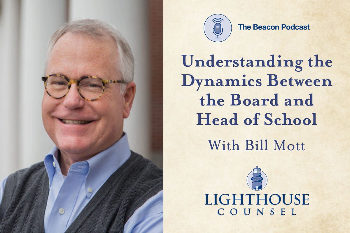 LH_Counsel's tweet photo. New episodes of #TheBeacon are out this week! Listen to this episode with author and professor @WilliamRMottPhD and learn about the benefits of advisory boards, how independent schools can use them and how to build a strong board culture.

Listen: https://t.co/Mx2IDN2n56 https://t.co/EpwDa9EPpc