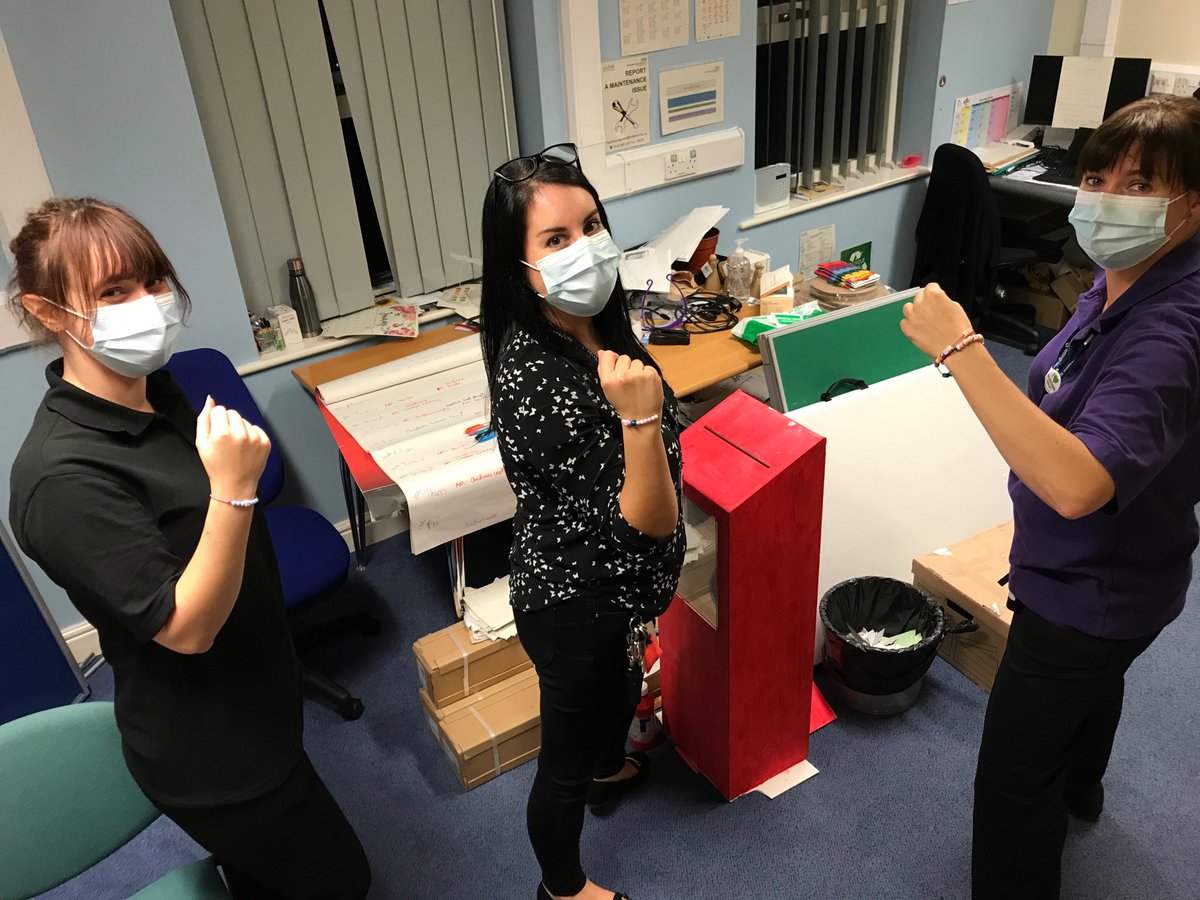 Lots of meaningful engagement today, facilitating fab craft and jewellery making sessions on <a href="/Redwood1_/">Redwood1</a> and <a href="/TwoRedwood/">Redwood 2</a>, organised by <a href="/TheLiveTeam_/">Live Team</a> ! So much concentration, laughs and pride! <a href="/beth_wardle86/">Beth OT</a>, <a href="/StaceyJohnsonOT/">Stacey Johnson</a> and our OT student Amelia showing off their makes!