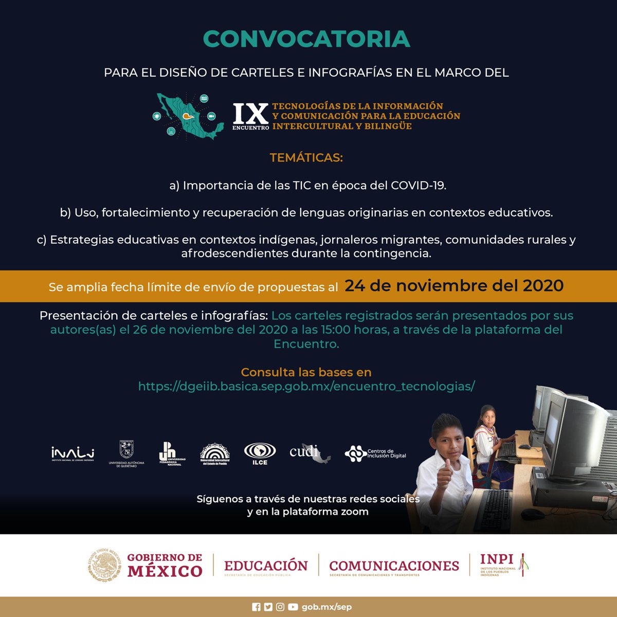CgeibSep's tweet photo. 📌Se amplia convocatoria, participa https://t.co/83GWgvQ09f
